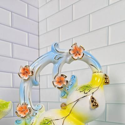 tượng sứ hồ lô bắp cải, tượng trang trí nhà cửa